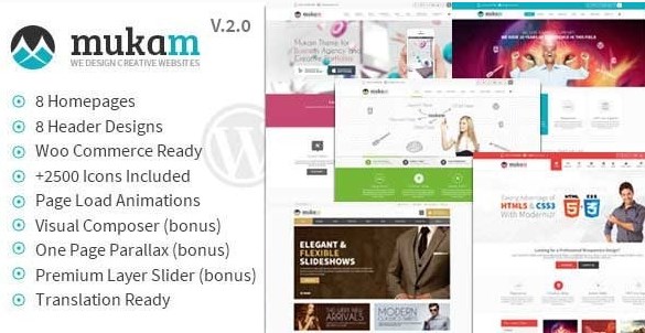 Mukam - Limitless Multipurpose WordPress Theme